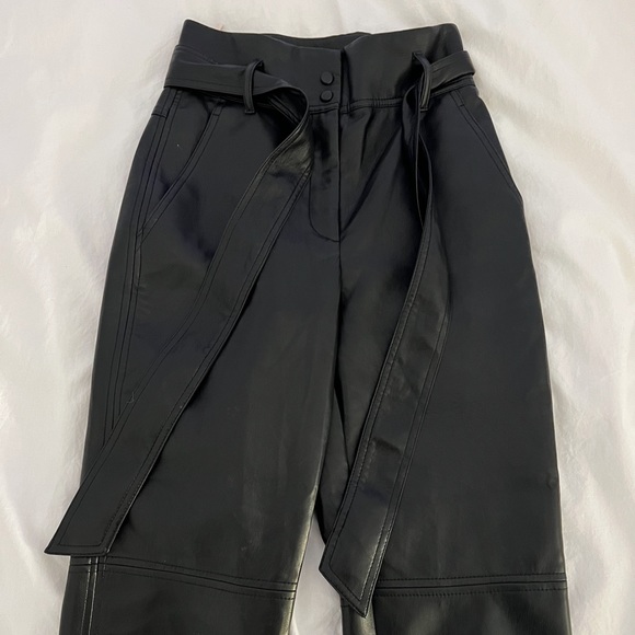 Wilfred Faux Leather Tie Pant - Picture 2 of 4
